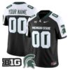 CustomMichiganStateSpartansJersey2025VaporLimitedStitchedBlackAlter