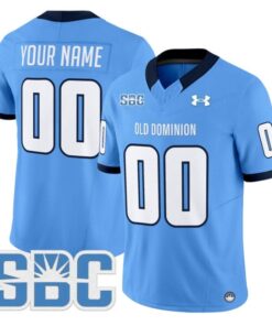 Custom Old Dominion Monarchs Jersey Name, Number 2025 Vapor Stitched Blue
