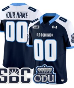 Custom Old Dominion Monarchs Jersey Name, Number 2025 Vapor Stitched Navy Alter