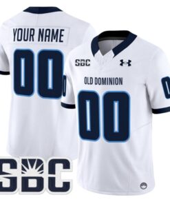 Custom Old Dominion Monarchs Jersey Name, Number 2025 Vapor Stitched White