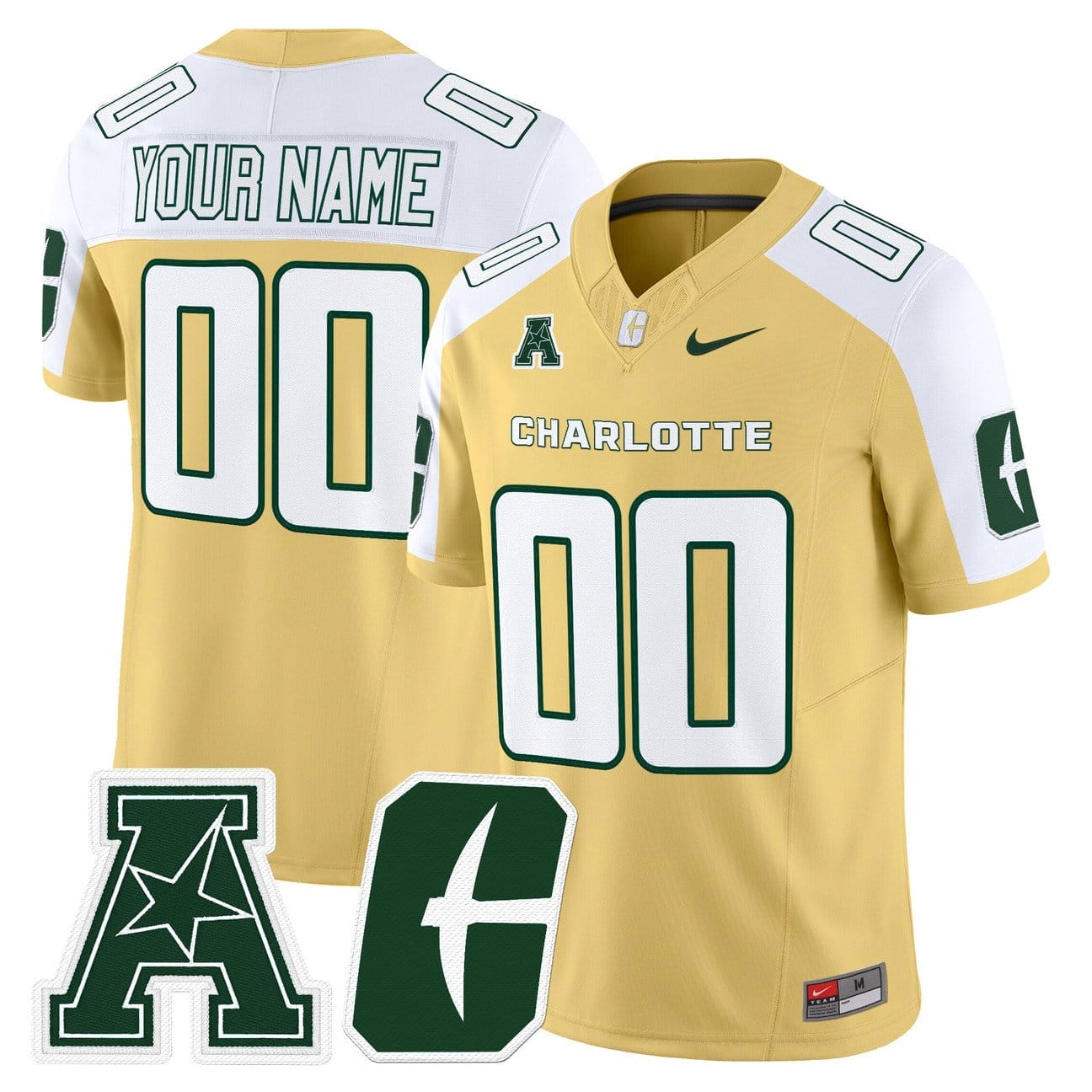 Custom Charlotte 49ers Jersey Name, Number 2025 Vapor Limited Stitched 2 Custom Charlotte 49ers Jersey Name, Number 2025 Vapor Limited Stitched - Image 2