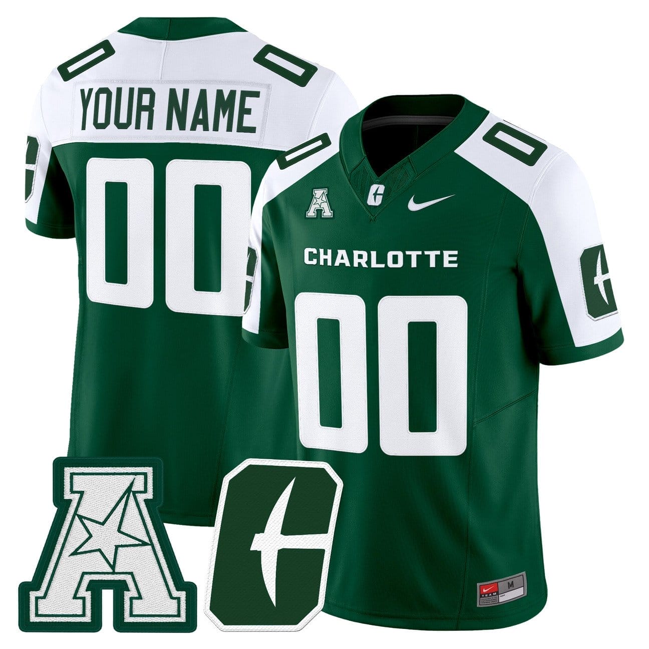 Custom Charlotte 49ers Jersey Name, Number 2025 Vapor Limited Stitched 4 Custom Charlotte 49ers Jersey Name, Number 2025 Vapor Limited Stitched - Image 4