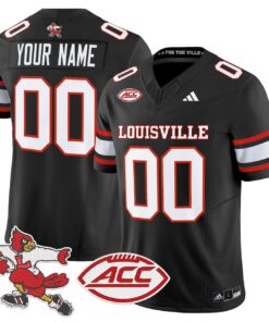 Alternative view of Custom Louisville Cardinals Jersey Name, Number 2025 Vapor Stitched
