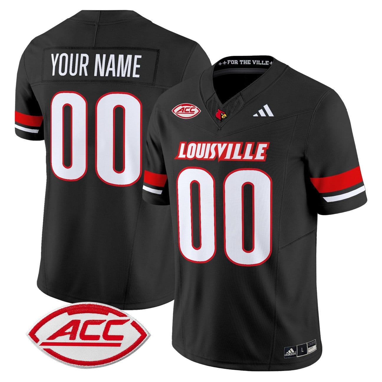 Custom Louisville Cardinals Jersey Name, Number 2025 Vapor Stitched