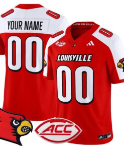 Custom Louisville Cardinals Jersey Name Number 2025 Vapor Stitched Red Alter