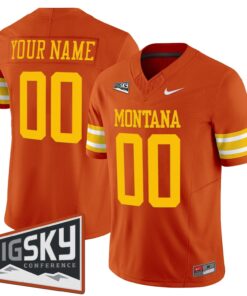 Alternative view of Custom Montana Grizzlies Jersey Name, Number 1995 Throwback Limited Stitched