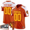 Custom Montana Grizzlies Jersey Name Number 1995 Throwback Stitched Orange Alter