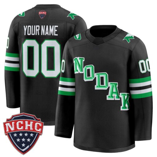 Custom North Dakota Fighting Hawks Jersey 2025-26 Premium Stitched