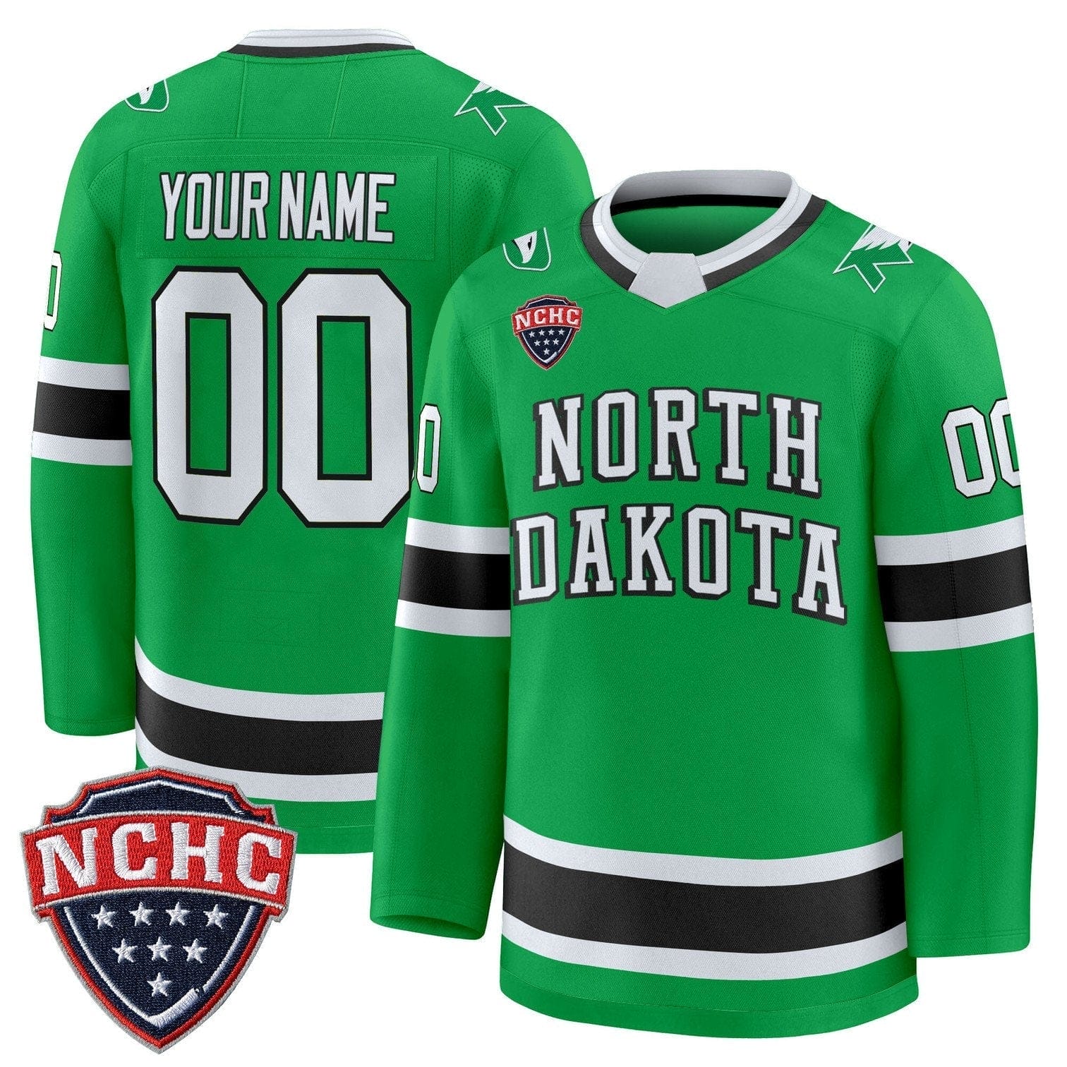 Custom North Dakota Fighting Hawks Jersey 2025-26 Premium Stitched 3 Custom North Dakota Fighting Hawks Jersey 2025-26 Premium Stitched - Image 3