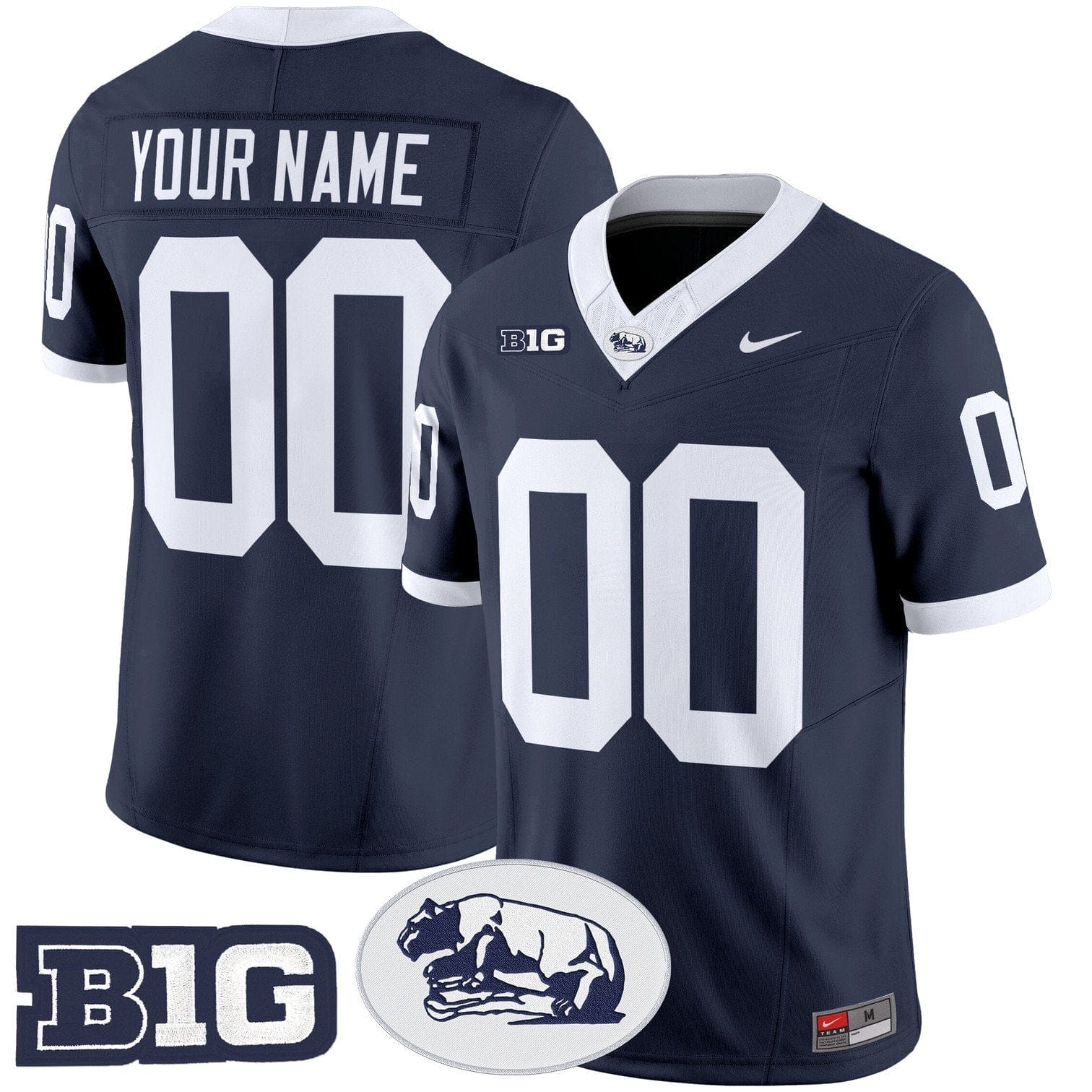 Custom Penn State Jersey Name, Number 2025 Throwback Vapor Limited Stitched - Image 2