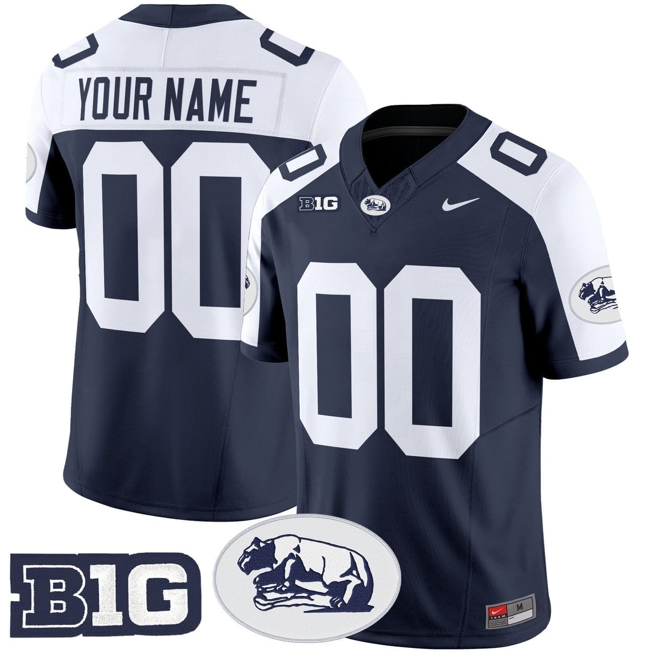 Custom Penn State Jersey Name, Number 2025 Throwback Vapor Limited Stitched