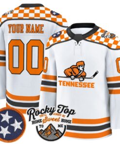 Alternative view of Custom Tennessee Volunteers Jersey Name, Number 2025-26 Premium Stitched