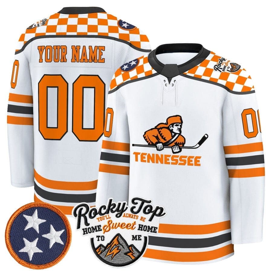 Custom Tennessee Volunteers Jersey Name, Number 2025-26 Premium Stitched 2 Custom Tennessee Volunteers Jersey Name, Number 2025-26 Premium Stitched - Image 2