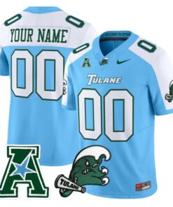 Custom Tulane Green Wave Jersey Name, Number 2025 Vapor Limited Stitched