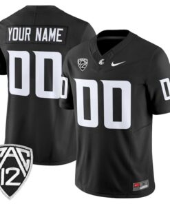 Alternative view of Custom Washington State Cougars Jersey Name, Number 2025 Limited Stitched