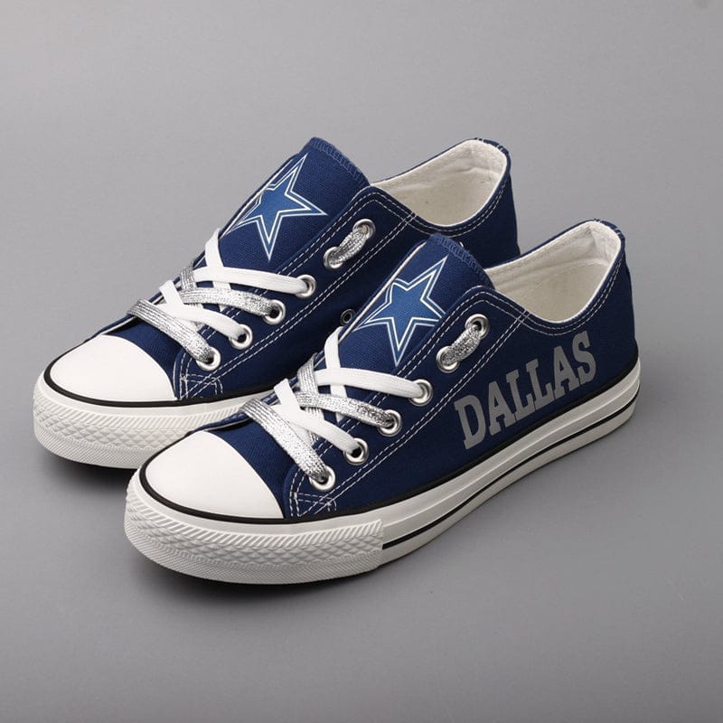 Dallas Cowboys Low Top Canvas Sport Sneakers Shoes For Men Women Fans