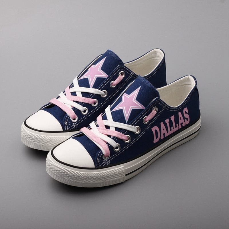Dallas Cowboys Low Top Canvas Sport Sneakers Shoes For Men Women Fans - Image 3