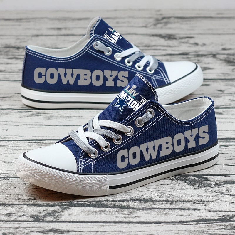 Dallas Cowboys Low Top Canvas Sport Sneakers Shoes For Men Women Fans 1 Dallas Cowboys Low Top Canvas Sport Sneakers Shoes For Men Women Fans
