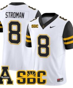 Dalton Stroman Jersey #8 App State Mountaineers 2025 Vapor Limited Stitched 7 Dalton Stroman Jersey 8 App State Mountaineers 2025 Limited Stitched White