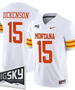 Dave Dickenson Jersey #15 Montana Grizzlies 1995 Throwback Vapor Stitched 5 Dave Dickenson Jersey 15 Montana Grizzlies 1995 Throwback Stitched White