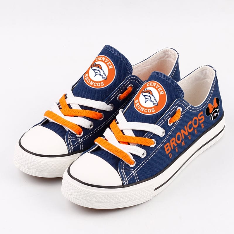 Denver Broncos Low Top Canvas Sport Sneakers Shoes For Men Women Fans 3 Denver Broncos Low Top Canvas Sport Sneakers Shoes For Men Women Fans - Image 3