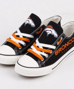 Denver Broncos Limited Print NFL Students Low Top Canvas Shoes Sport Sneakers ee1b518c c700 4543 b48b 67467cb03e0c