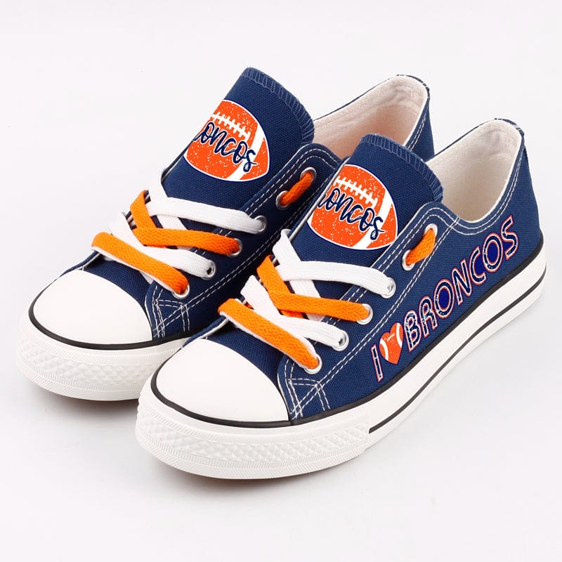 Denver Broncos Low Top Canvas Sport Sneakers Shoes For Men Women Fans 8 Denver Broncos Low Top Canvas Sport Sneakers Shoes For Men Women Fans - Image 8