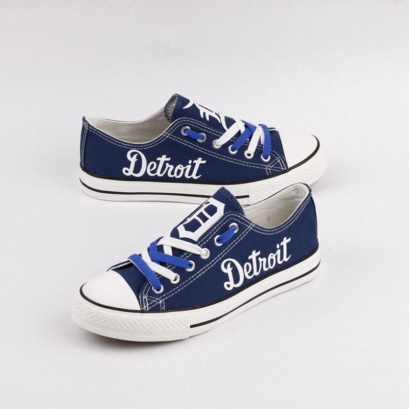 Detroit Tigers Limited Print Low Top Canvas Shoes Sport Sneakers For Men Women Fans - Image 3