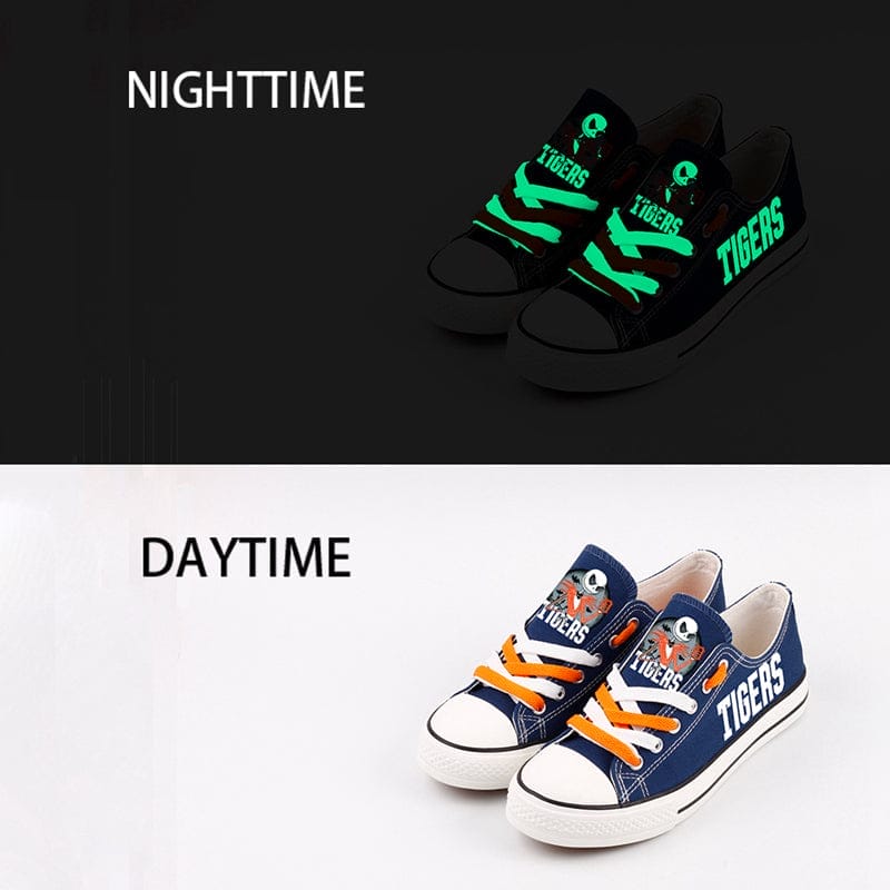 Detriot Tigers Limited Print Low Top Canvas Shoes Sport Sneakers For Men Women Fans - Image 2