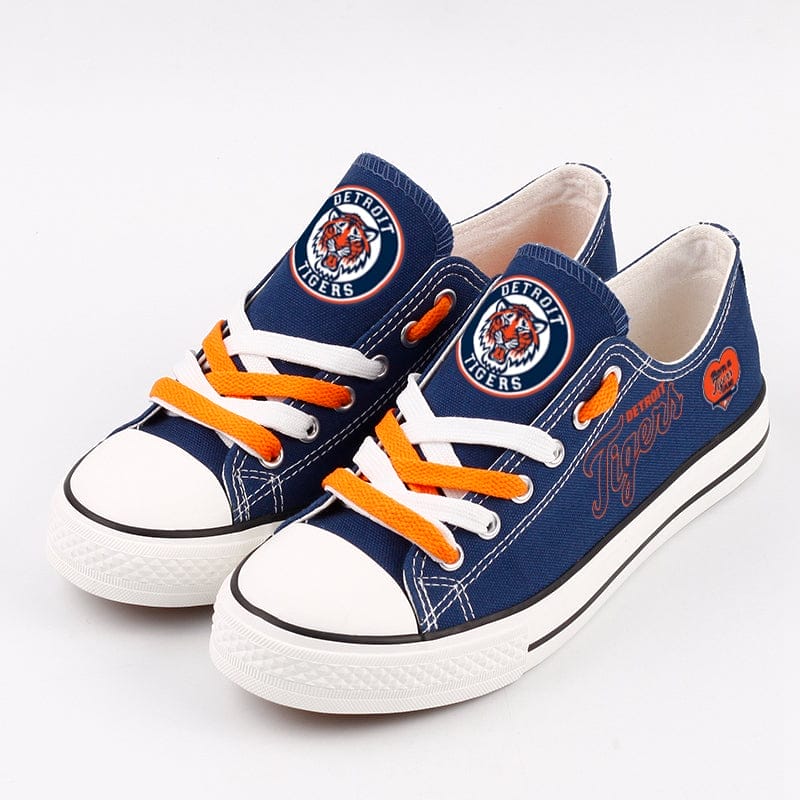 Detriot Tigers Limited Print Low Top Canvas Shoes Sport Sneakers For Men Women Fans - Image 7