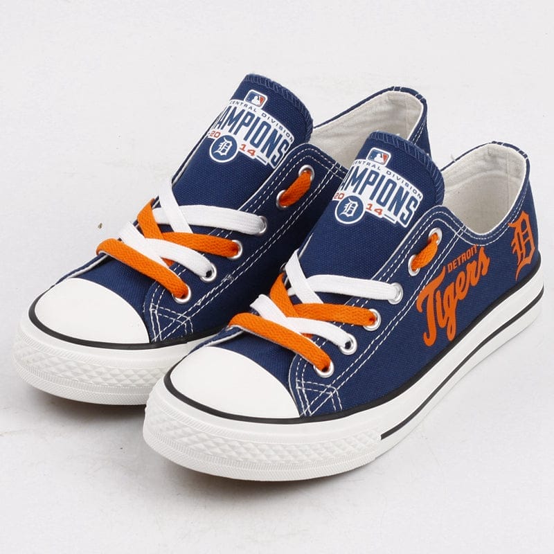 Detroit Tigers Limited Print Low Top Canvas Shoes Sport Sneakers For Men Women Fans - Image 2