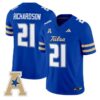 DominicRichardsonJersey 21TulsaGoldenHurricane2025VaporStitchedRoyal