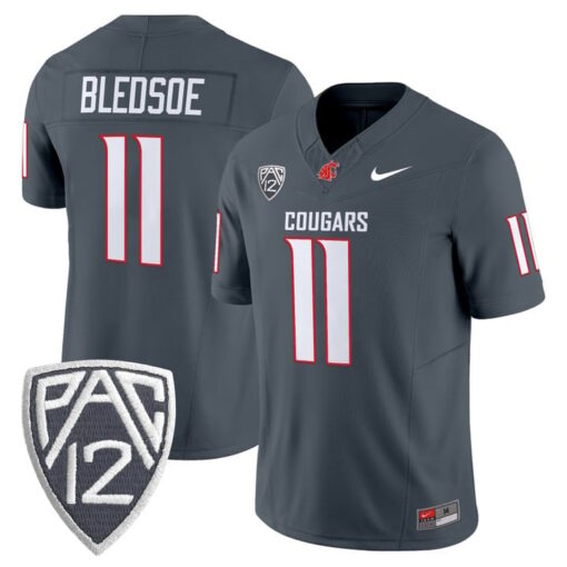 Drew Bledsoe Jersey #11 Washington State Cougars 2025 V2 Vapor Limited Stitched