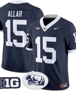 Alternative view of Drew Allar Jersey #15 Penn State Nittany Lions 2025 Throwback Limited Stitched