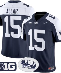 Drew Allar Jersey #15 Penn State Nittany Lions 2025 Throwback Limited Stitched
