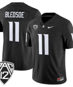 Alternative view of Drew Bledsoe Jersey #11 Washington State Cougars 2025 Vapor Limited Stitched