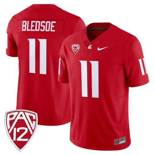 Drew Bledsoe Jersey #11 Washington State Cougars 2025 Vapor Limited Stitched - Image 4