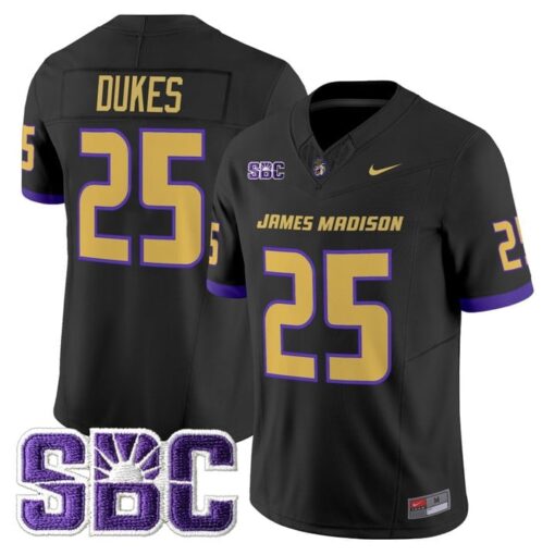 Dukes Jersey #25 James Madison Dukes 2025 Vapor Limited Stitched - Image 2