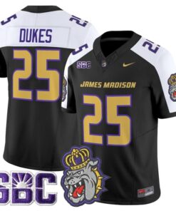 Dukes Jersey #25 James Madison Dukes 2025 Vapor Limited Stitched