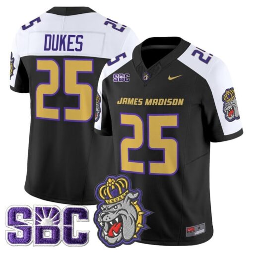Dukes Jersey #25 James Madison Dukes 2025 Vapor Limited Stitched