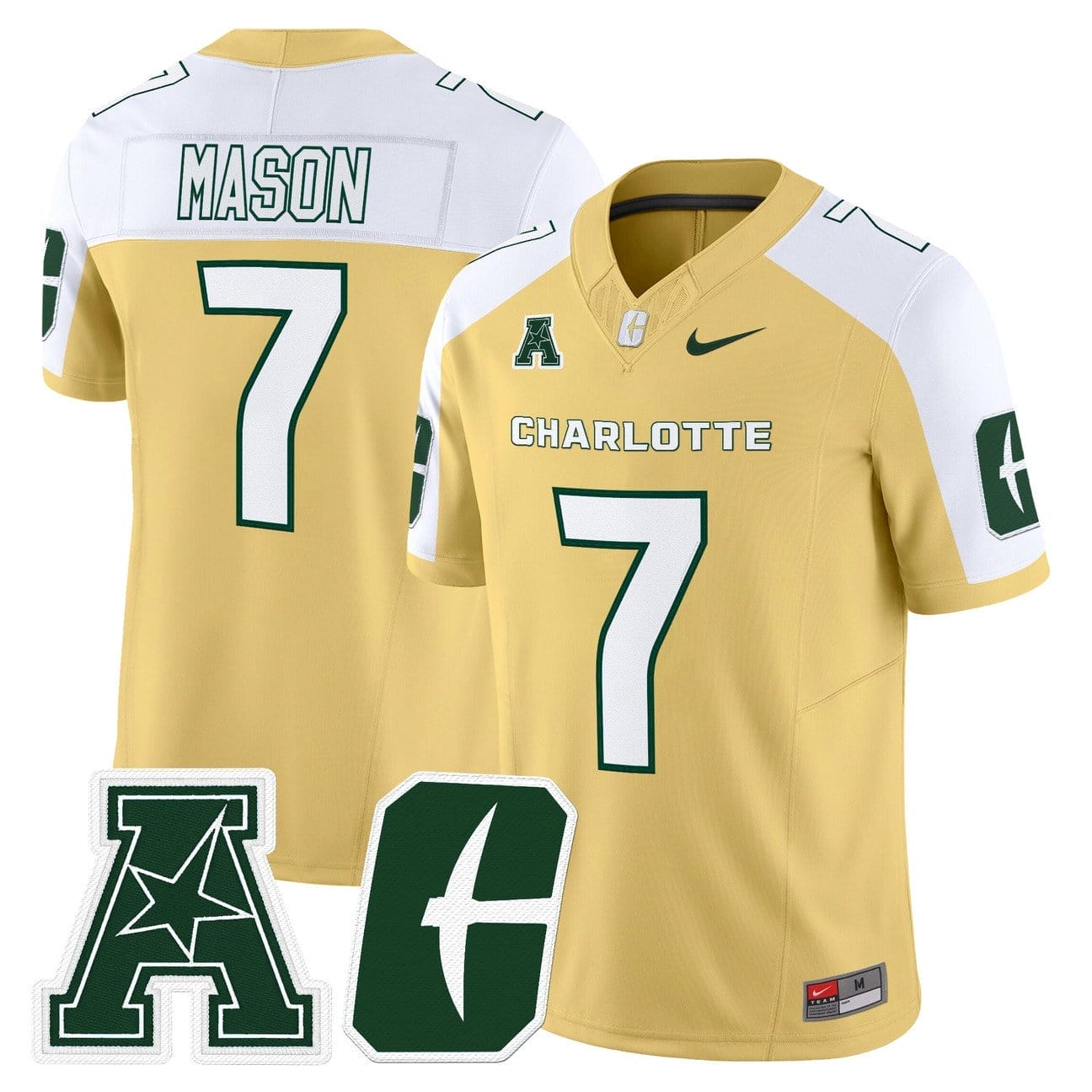 E. Jai Mason Jersey #7 Charlotte 49ers 2025 Vapor Limited Stitched - Image 2