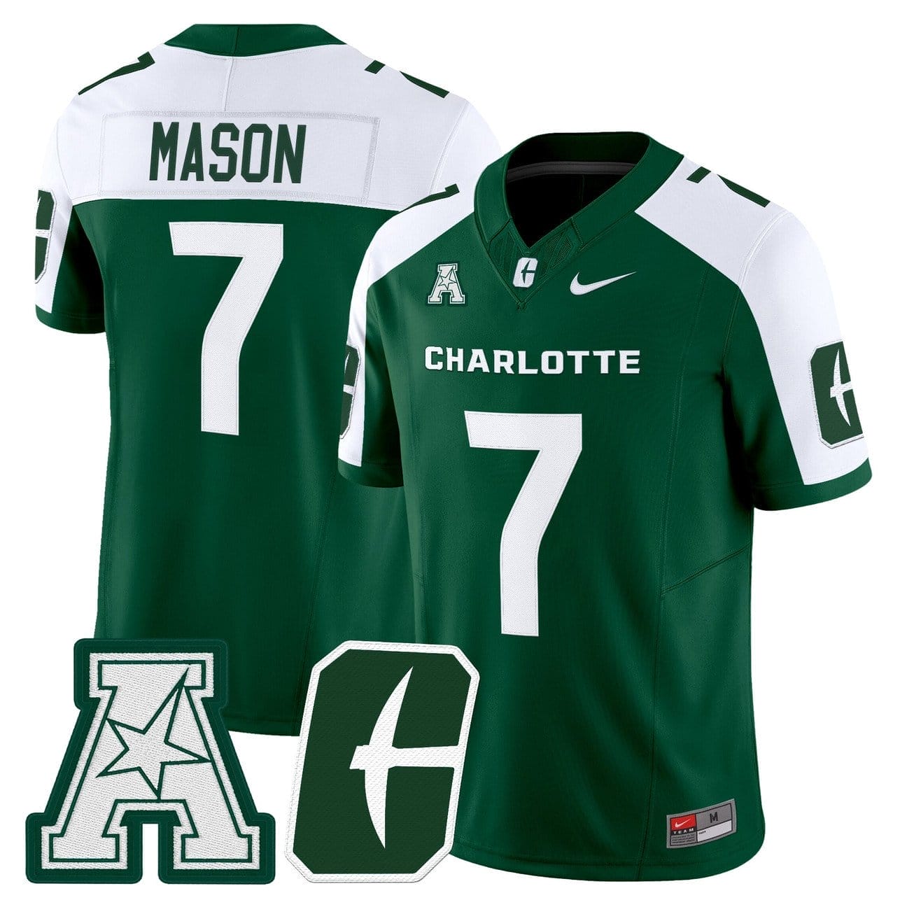 E. Jai Mason Jersey #7 Charlotte 49ers 2025 Vapor Limited Stitched - Image 4