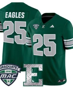 Eagles Jersey 25 Eastern Michigan Eagles 2025 Vapor Limited Stitched Green