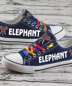 Alternative view of Elephant Canvas Sneakers Shoes For Men Women Fans
