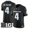 ElijahTau TolliverJersey 4MichiganStateSpartans2025StitchedBlack