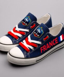 France Low Top Canvas Sport Sneakers Shoes For Men Women Fans