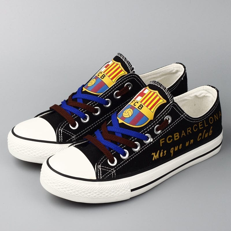 Futbol Club Barcelona Low Top Canvas Sport Sneakers Shoes For Men Women Fans 1 Futbol Club Barcelona Low Top Canvas Sport Sneakers Shoes For Men Women Fans
