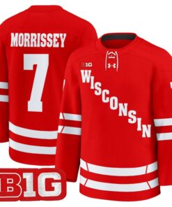Gavin Morrissey Jersey #7 Wisconsin Badgers 2025-26 Premium Stitched