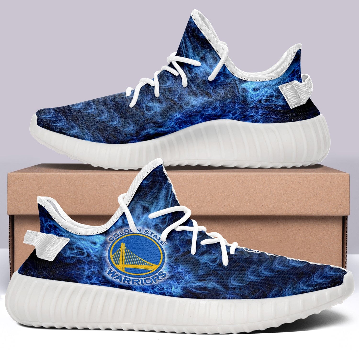 Golden State Warriors NBA 350v Yeezy Sneakers For Men Women Fans 4 Golden State Warriors NBA 350v Yeezy Sneakers For Men Women Fans - Image 4
