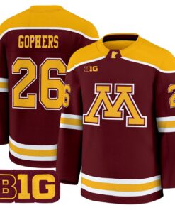Gophers Jersey 26 Minnesota Golden Gophers 2025 26 Premium Stitched Maroon